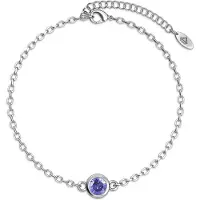 MYC Paris Geboortesteen armbanden - Zilver en paars