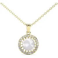 MYC Paris Chloe parel hangers - Goud en kristal