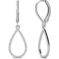 MYC Paris Laelia Dangling Hoop Earrings - Oostenrijks kristal