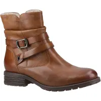 Hush puppies Piper Leren Dameslaarzen Tan