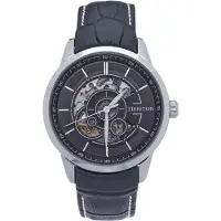 Heritor Automatic Heritor automatisch Davies semi-skelet lederen band horloge