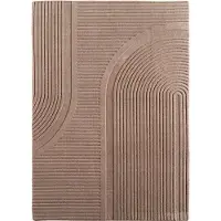 Muratap Japandi vloerkleed pompei hoogpolig scandinavisch design 3d-effect -