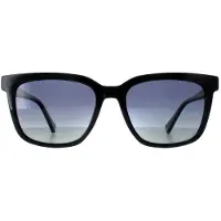 GUESS Vierkante Heren Shiny Zwart Rook Gepolariseerd GU00050