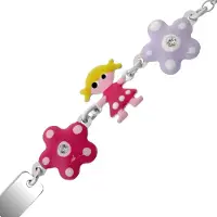 Orphelia 'Dahlia' Kinderen 925 Sterling Zilveren Armband - Zilver ZA-7147