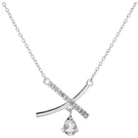 Orphelia 'Charlotte' Dames 925 Sterling Zilver Hangertje - Zilver ZK-7580/W