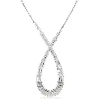 Swarovski 'Hyperbola' Dames Basis Metalen Ketting - Zilver 5679438