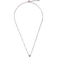Orphelia 'Nora' Dames 925 Zilveren Ketting - Roze ZK-7435