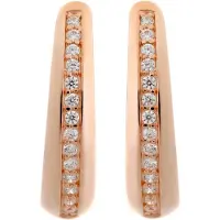 Orphelia Dames 925 Sterling Zilveren Oorbellen - Roos ZO-6088