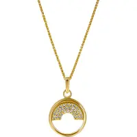 Orphelia 'Tista' Dames 925 Sterling Zilveren Hanger met Ketting - Goud ZH-7586/G