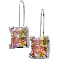 Orphelia Dames 925 Sterling Zilveren Dangle Oorbellen - Zilver CC-46
