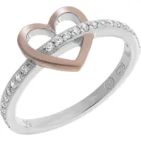 Orphelia Dames 925 Sterling Zilveren Ring - Zilver/Roze ZR-7286
