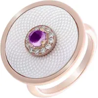 Orphelia Vrouwen 925 Sterling Zilveren Ring - Roze ZR-7293