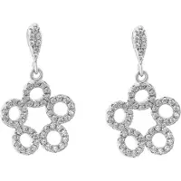 Orphelia 'Gabriella' Dames 925 Sterling Zilveren Oorbellen - Zilver ZO-7314