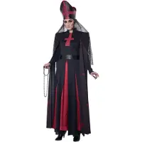 Vegaoo - Luxe occult priestereskostuum voor vrouwen