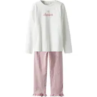 Name It Kids Nachtkledij 'NKFRagna' rosa / wit