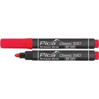 PICA Permanentmarker | groen | streepbreedte 1-4 mm | ronde punt | 10 stuks - 520/36 520/36
