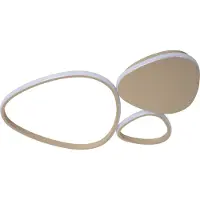 Lucide SAMLING - Plafonnière (Plafondlamp) - LED Dimbaar - CCT - 1x30W 2700K/4000K - Taupe