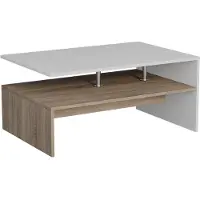 Vicco Salontafel Amato Wit/Sonoma 90 x 52.6 cm, Model 57828