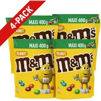 M&Ms M&M’s Pinda – Grootverpakking – 4 X 400 gram – Party Pack - 1600 gram