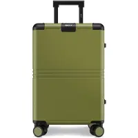 Onyx Hybrid Pro Handbagage Koffer 35 Liter - Gerecycled Polycarbonaat en Ritsloos Design - Reiskoffer met TSA slot en Spinner wielen - Lichtgewicht Trolley - Olive Green