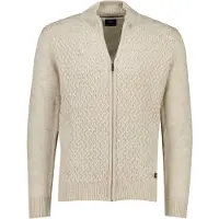 Baileys katoenen vest kabelpatroon rits beige