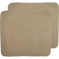 Meyco Baby Uni aankleedkussenhoes - 2-pack - badstof - taupe - 85x75cm