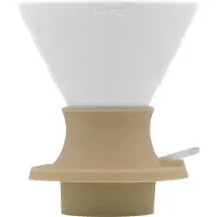 Hario V60 Switch 02, keramische immersion dripper, Jasmine White
