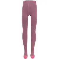 Ewers Maillot Kindermaat - Lila & Roze met Eenhoorn - Lurex roze/goudkleurige streep-122/128