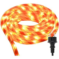 vidaXL Verlichtingskabel met LED-lampjes, warm wit, 20 meter, PVC