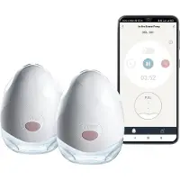 Tommee tippee - Dubbele elektrische draagbare borstkolf - handsfree borstvoedingspomp in de beha - draagbaar, 1 massage- en 8 express-modi - batterijduur van 4 uur