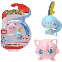 Jazwares Pokemon Battle Figure Pack - Sobble Jigglypuff - 4.5 cm groot