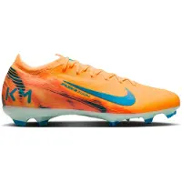 Nike Zoom Mercurial Vapor 16 Mbappé Pro Gras Voetbalschoenen (FG) Lichtoranje Turquoise