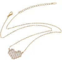 Faina Ketting goud / transparant