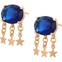 Gaya Oorbellen navy / rose-goud