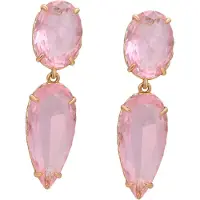 Gaya Oorbellen goud / rosa