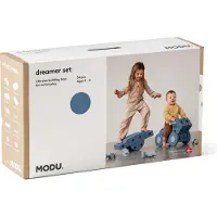 Modu Dromer Set - 34 Onderdelen - 70x40x20 cm - Burnt Orange/Dus - - OneSize - Motoriek speelgoed