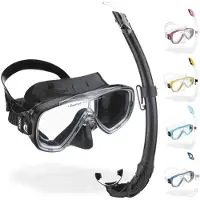 Cressi Kit Onda Onda Mexico Snorkeling Set Zwart