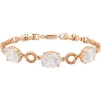 Faina Armband rose-goud / wit