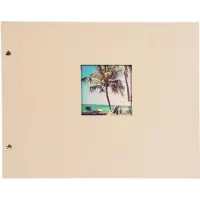 Goldbuch GOL-28823 Schroefalbum BELLA VISTA zandgrijs 39x31cm (witte bladen)