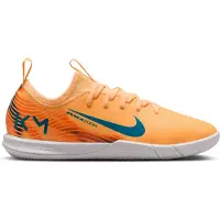Nike Zoom Mercurial Vapor 16 Mbappé Academy Zaalvoetbalschoenen (IN) Kids Lichtoranje Turquoise