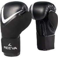 Reeva Bokshandschoenen - Leer - Zilver - 12 oz