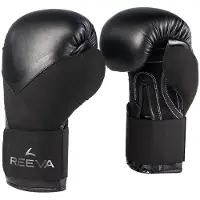 Reeva Bokshandschoenen - Leer - Zwart - 14 oz