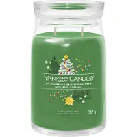 Yankee candle - Shimmering Christmas Tree Large Jar Geurkaars - 90 branduren - twee lonten