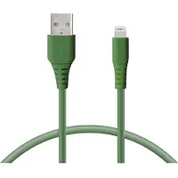 Ksix Gegevens-/Oplaadkabel met USB KSIX Groen 1 m
