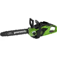 Greenworks GD40CS15, 35 cm, Borstelloos, 20 m/s, Zwart, Groen, Accu, 4 Ah