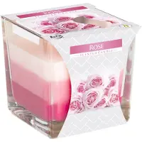 WGifts Regenboog Kaars in een Glas - Roos - 32 Branduren