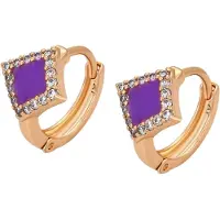 Gaya Oorbellen rose-goud / lila