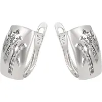 NAEMI Oorbellen zilver / transparant