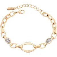 Gaya Armband rose-goud / transparant