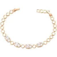 Faina Armband rose-goud / transparant